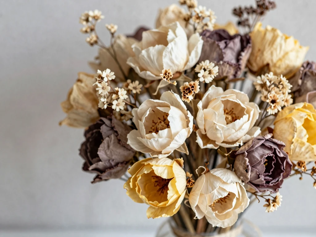 Dried and preserved flowers at Vortalexeth